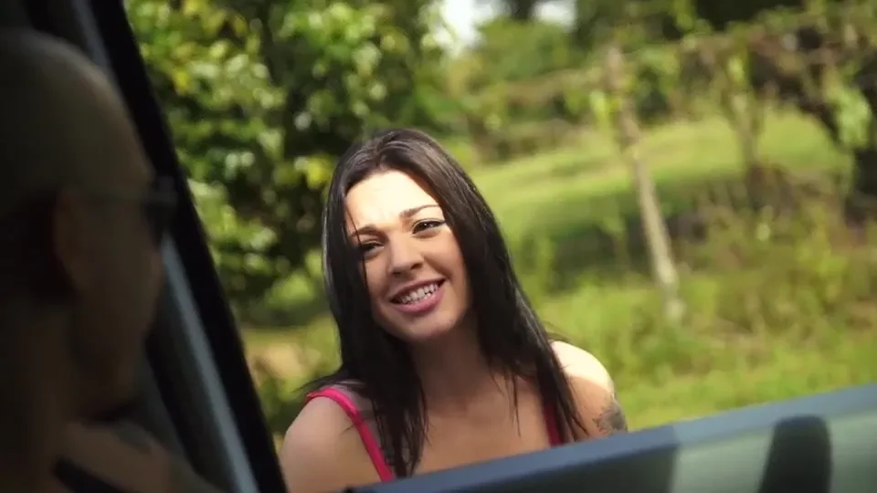 Girl earns a ride home with rough sex