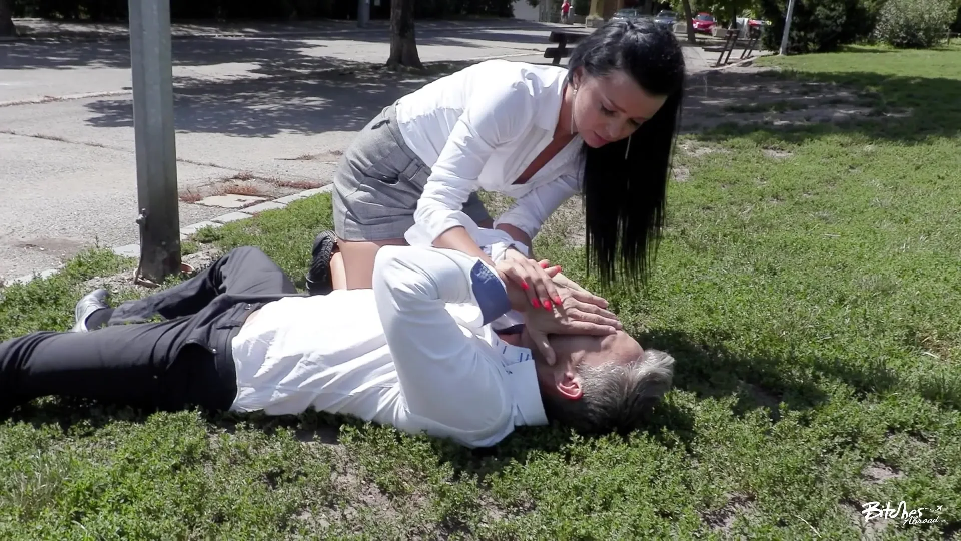 Ukrainian tourist Daphne orgasms intensely