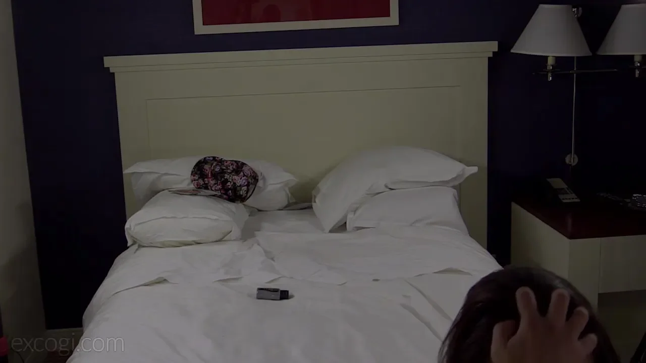 Hot POV with a teen girl on a bed