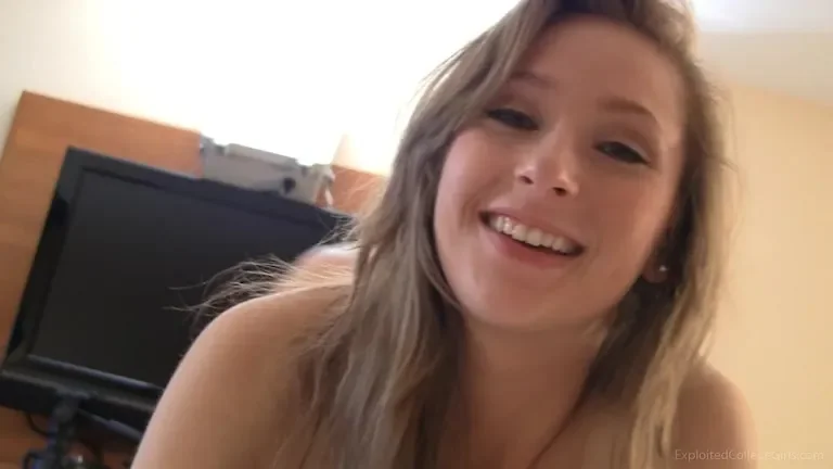 18 yo takes a nice facial cumshot on camera