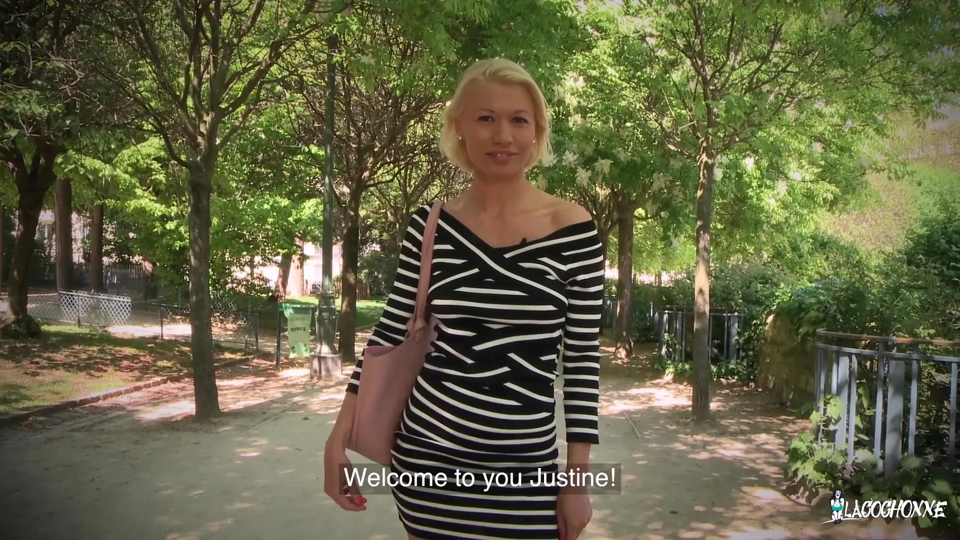 Slutty French Justine in wild MMF threesome