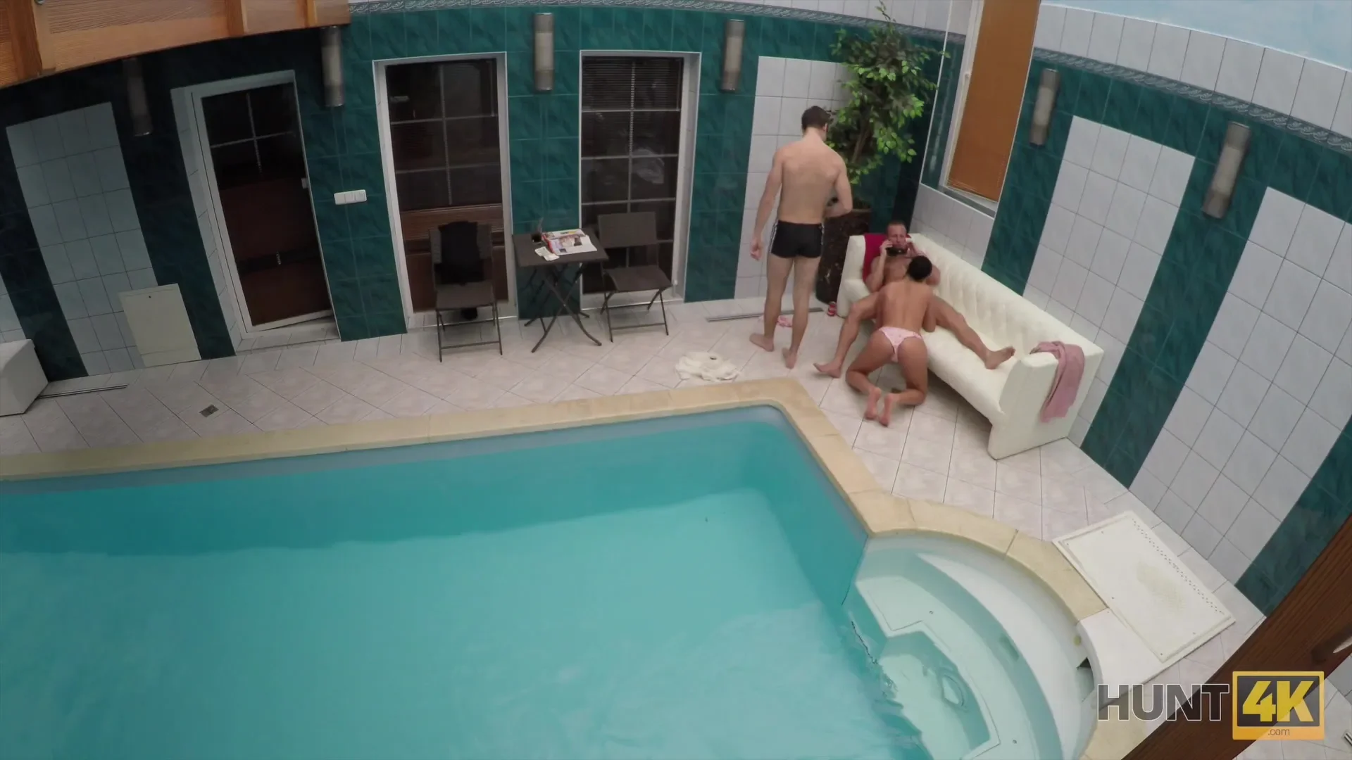 Sex adventures in private swimming pool