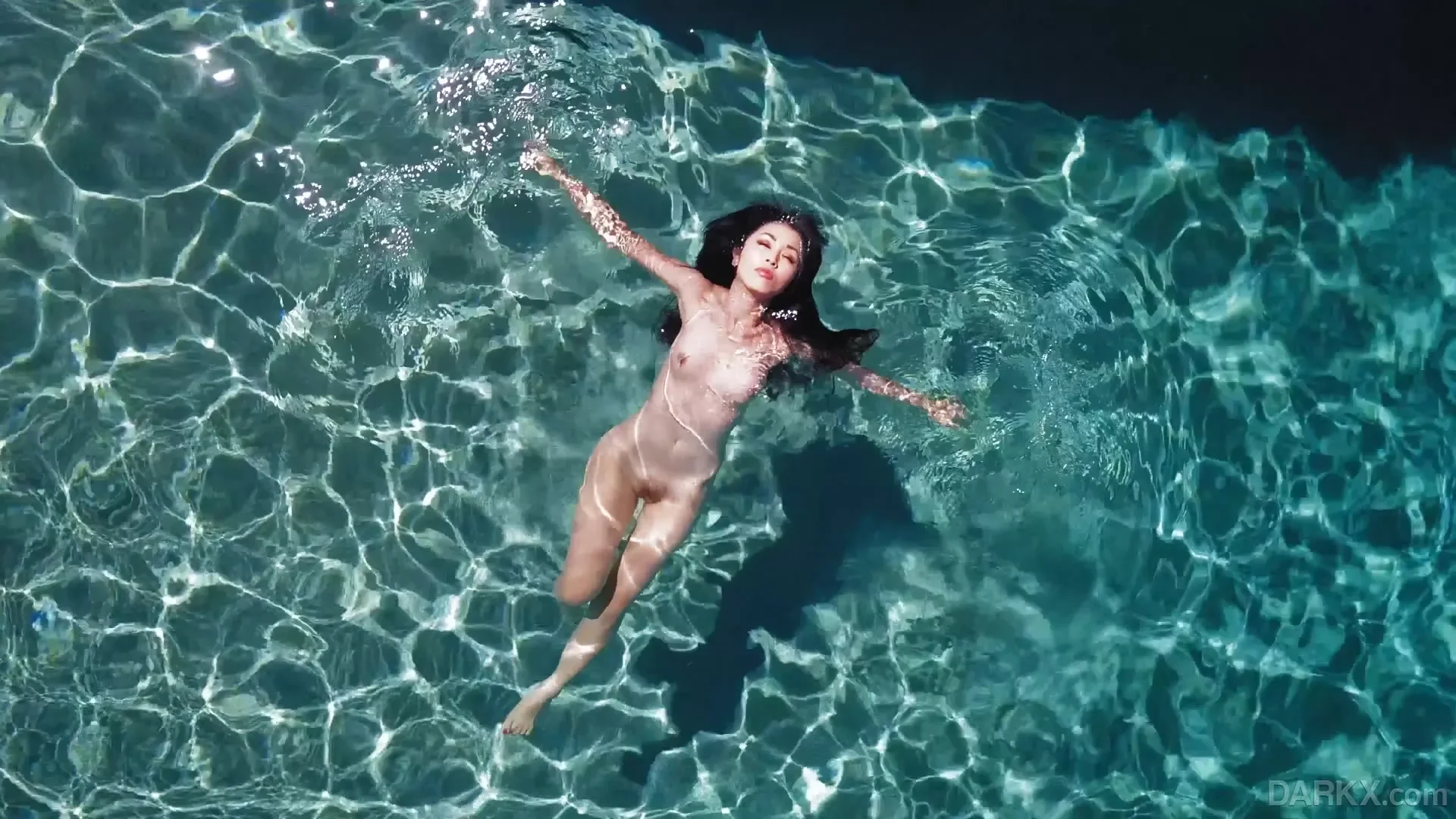 Interracial fucking with an Asian chick by the pool
