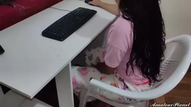 Innocent Girl is Addicted to Sucks and I Trick Her to Put My Cock in Her Mouth
