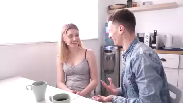 Horny Charlie Dean with a Big Dick Fucks His Pretty Girlfriend Freya Mayer&co...
