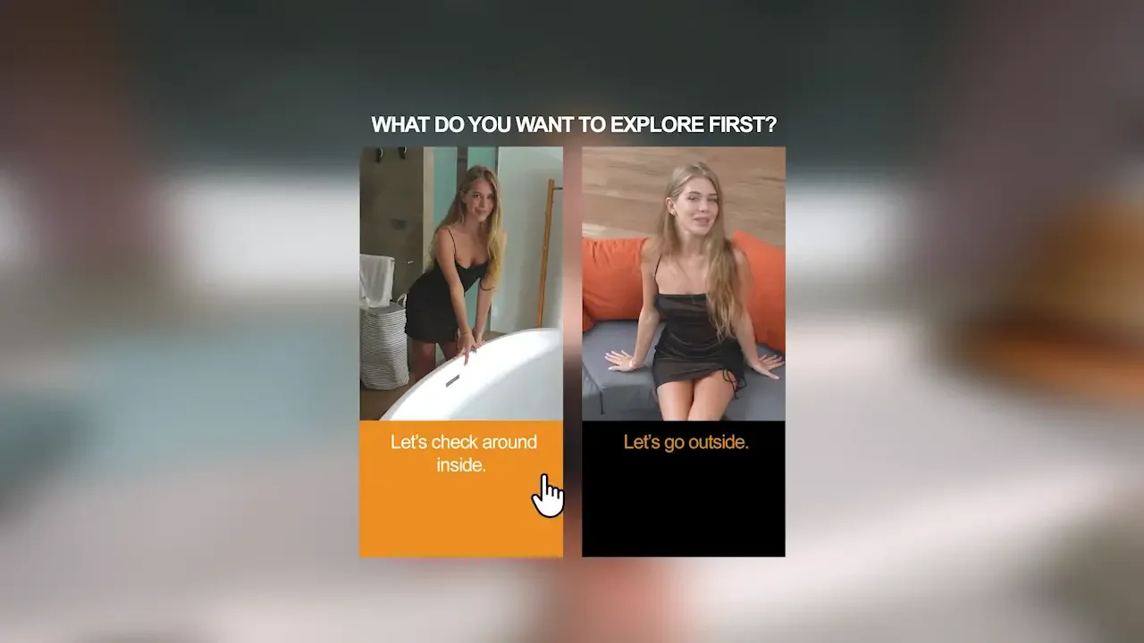 Petite Little Angel in a Horny Interactive Fuck Getaway
